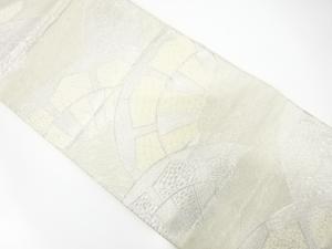 アンティーク　荒波に源氏車・古典柄織り出し袋帯（材料）